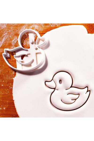 Hobist قالب كوكي لطيف على شكل بطة صغيرة وقالب لب السكر