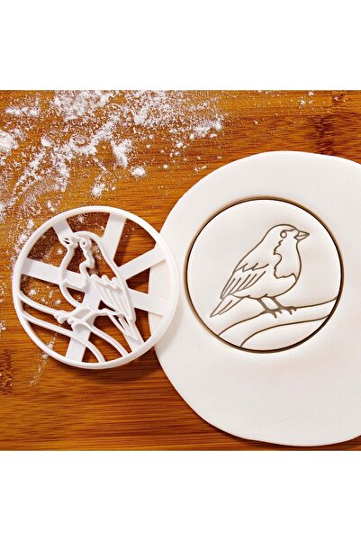 Hobist قالب كوكي الطيور الحمراء وقالب لب السكر