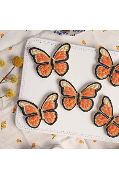 Hobist قالب بسكويت على شكل فراشة فاخرة وقالب لب السكر