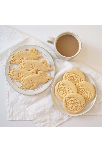 Hobist قالب كوكي لطيف على شكل كلب الصلصال ومجموعة قوالب لب السكر