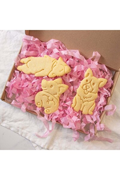 Hobist قالب كوكي ثلاثي لطيف للكلاب وقالب لب السكر