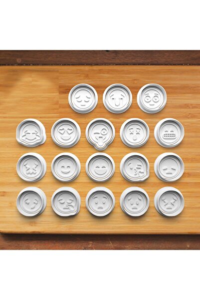 Hobist قالب بسكويت الرموز التعبيرية 18 قالب بسكويت السكر مع الرموز التعبيرية ...