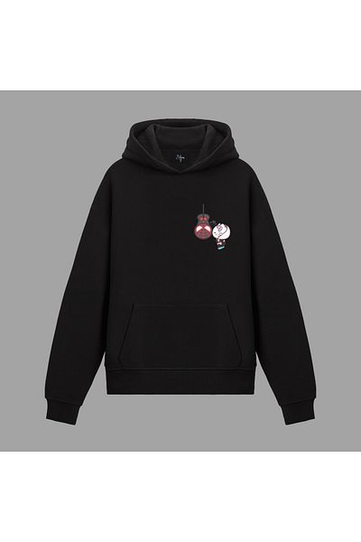 Edizen Hello Kitty Spider Valentine's Day Premium Hoodie Unisex Oversize 100% Cotton Hooded Sweatshirt