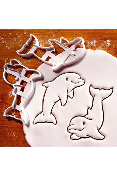 Hobist قالب كوكي دولفين لطيف وقالب لب السكر