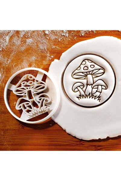 Hobist قالب كوكيز بنمط الفطر وقالب لب السكر