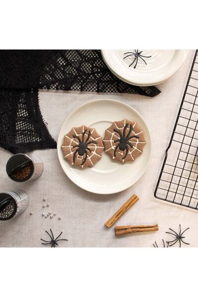 Hobist قالب كوكي عنكبوت محبوك شبكي وقالب لب السكر