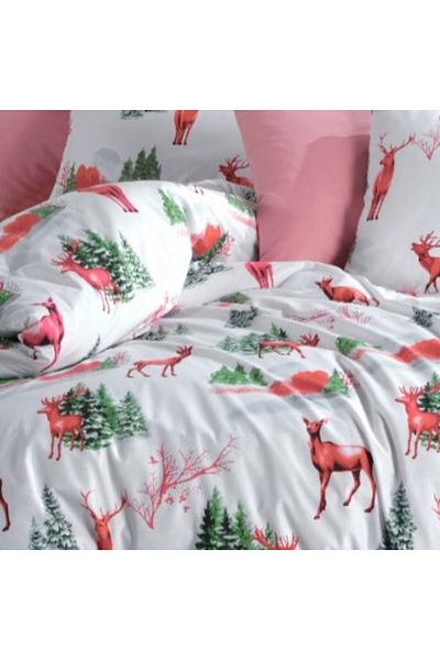 Bahar Majoli Home Bedding Set Majoli Bahar 100% Ranforce Cotton 144 TC, 4 Pieces Duvet Cover 200x220 cm Lapland