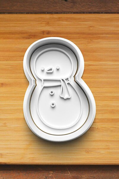 Hobist قالب بسكويت وبلاستيك السكر للعام الجديد - رجل الثلج