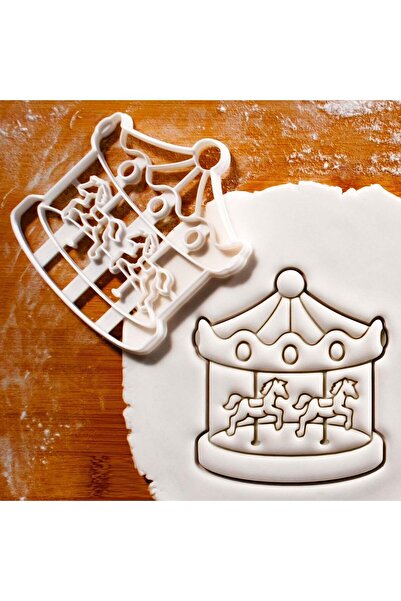 Hobist قالب كوكي كاروسيل وقالب لب السكر