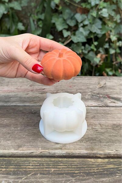 rufus concept Munchkin Küçük Boy Kabak Silikon Mum Kalıbı