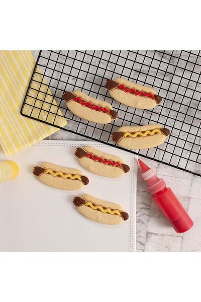 Hobist Sausage Burger Patterned Cookie Mold