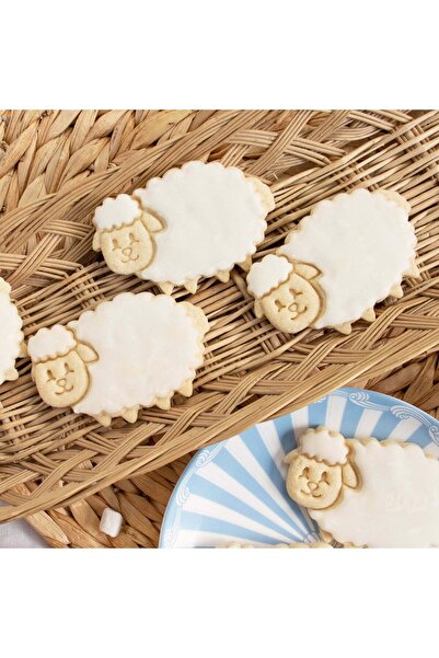 Hobist قالب بسكويت الأغنام اللطيف وقالب لب السكر