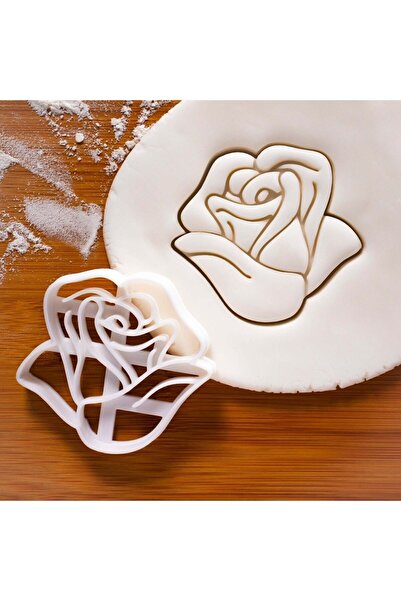 Hobist قالب كوكيز بنمط الورد وقالب لب السكر