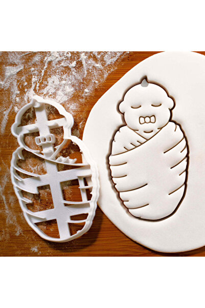 Hobist قالب بسكويت لطيف للأطفال وقالب لب السكر في القماط