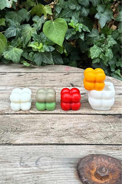 rufus concept Bubble Küp Mini Tekli Mum Kalıbı ( Silikon ) 1 Adet