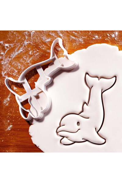 Hobist قالب كوكي دولفين لطيف وقالب لب السكر