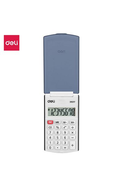 Deli Deli E39217 Plastic 8-Digit Calculator - Black