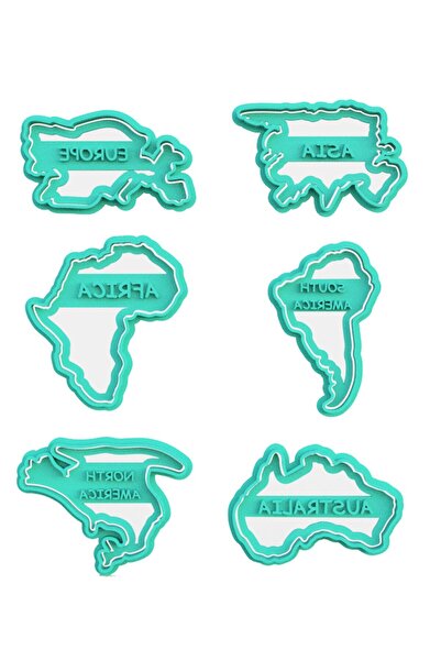 Hobist جغرافيا القارات قالب الكعكة وقالب لب السكر