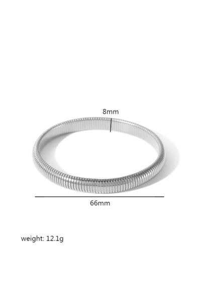 Choice سوار نسائي من الفضة الإسترليني عيار 8 مم من Peri'sBox، مصنوع من الفولا...