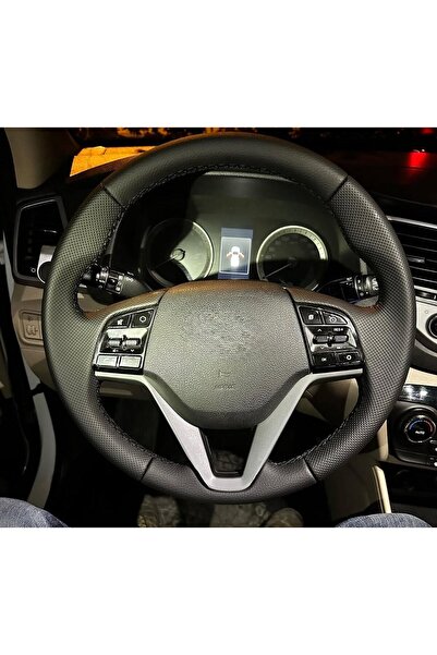dk direksiyon Kaplamacı HYUNDAİ TUCSON ARACA ÖZEL DİKMELİ DİREKSİYON KILIFI (...