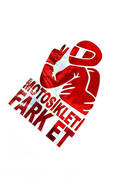 BsElektronik ملصق الهولوغرام يميز ملصق الدراجة النارية بتصميم أحمر مقاس 11,8 ...