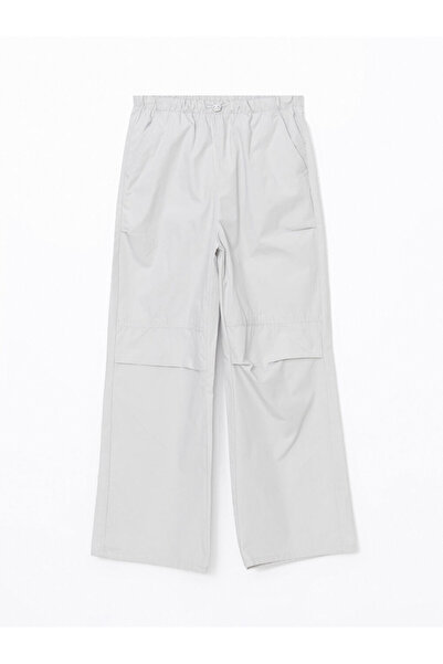 LC Waikiki LCW Παιδικό μαύρο ελαστικό παντελόνι μέσης για κορίτσια