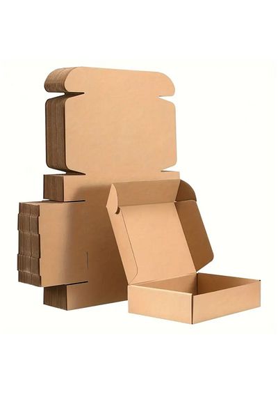 OLİ Art E-Commerce Box 17X12X5 - 10 Pieces Corrugated Box Shipping Box 10 Pieces