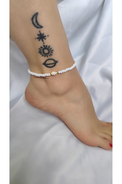 MYSTERY TAKI AKSESUAR White Sea Shell Anklett