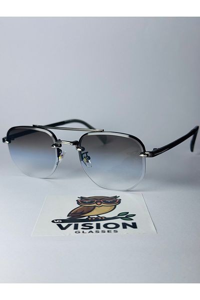 VG VISION GLASSES Lucid Glow Rimless Men's Sunglasses