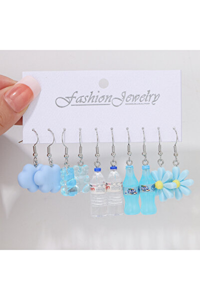 Choice AY5856901 مجموعة أقراط أنيقة من مشروبات الفاكهة الحلوة للنساء، طعام لط...