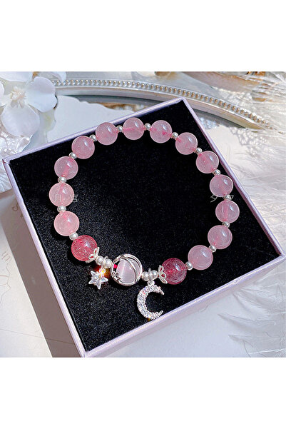Choice 805088-Pink 1 Starry Cat's Eye Stone Bracelet For Female Instagram In ...