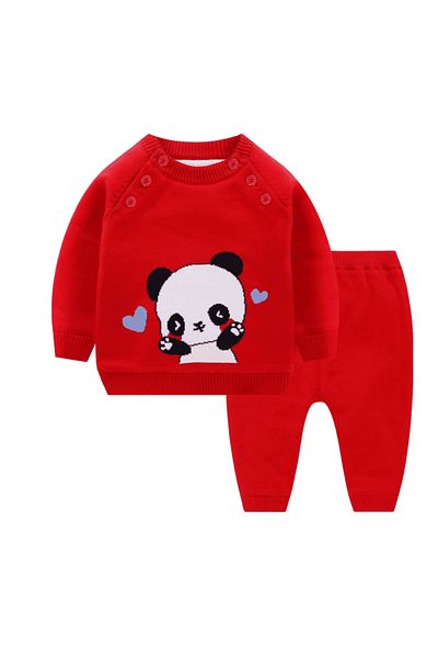 nannie Red Panda Bear Outfit For Girls - 9-12 Months