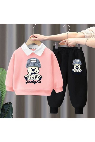 nannie Pink Elena Girls Outfit - 5-6 Years