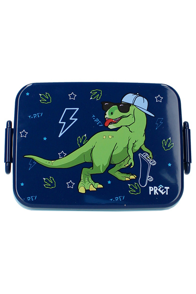 Vadobag Cutie pentru alimente Prêt Dino Navy, 16x13x6 cm