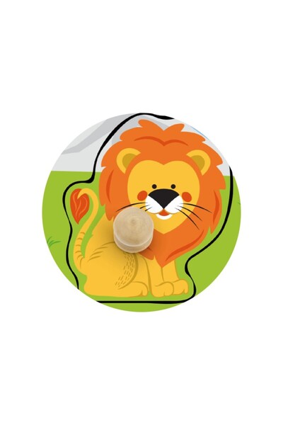 Viga Puzzle cu manere - animale salbatice