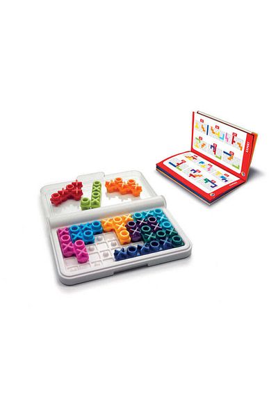 Smart Games - IQ XOXO, logic game with 120 challenges, 6+ years, Romanian edition