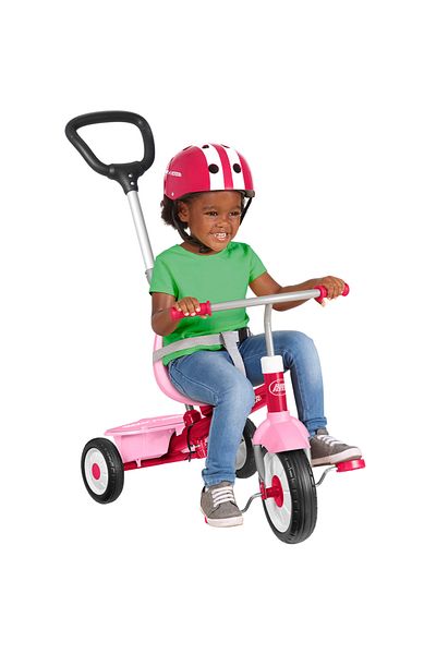 RADIO FLYER Radio Flyer 3-in-1 Stroll 'N Trike Tricycle, Pink, 1.5 - 5 years
