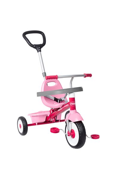 RADIO FLYER Radio Flyer 3-in-1 Stroll 'N Trike Tricycle, Pink, 1.5 - 5 years