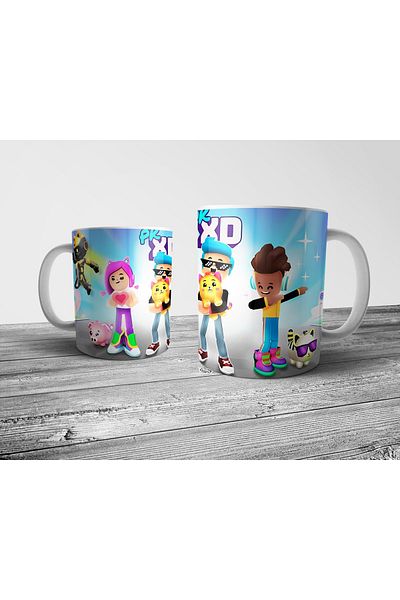 Pixxa Pk Xd Entertainment & Friends & Games Pkxd Mug Glass Model 3