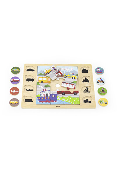 Viga Puzzle Gaseste si Potriveste, Mijloace de Transport, Viga