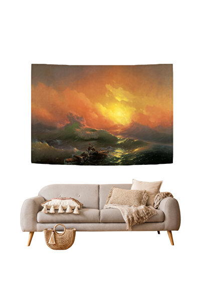 GREENDECOR The Ninth Wave Ivan Aivazovsky Sea Nature Wall Cloth Art Decoration