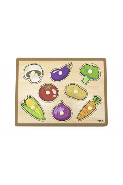 Viga Puzzle with handle, Vegetables, Beam