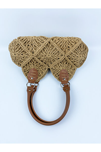 PACHİRA Kağıt İp kol çantası, Pramit Model En 38 cm.Uzunluk 24 cm.Gövde 20 cm.Sap 47 cm