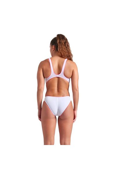 ARENA Women's Arena One Next 泳衣 白色-震撼粉色