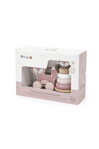 Viga PolarB Viga Fox forklift and pull toy set