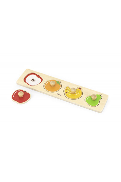 Viga Παζλ Montessori με λαβές, φρούτα, Viga