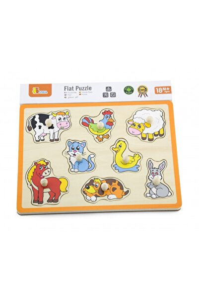 Viga Puzzle cu manere - animale