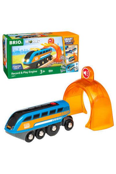 BRIO Chytrá lokomotiva BRIO s vlastním nahráváním a přehráváním zvuku, 3+ roky