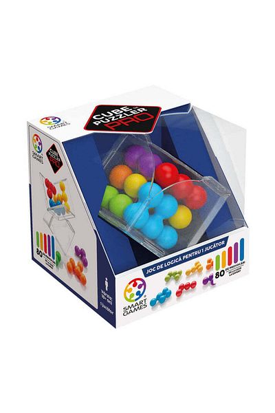 Smart Games - Cube Puzzler Pro, logic game with 80 challenges, 10+ years, English edition