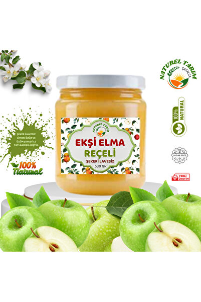 NATUREL EKŞİ ELMA REÇELİ ŞEKER İLAVESİZ